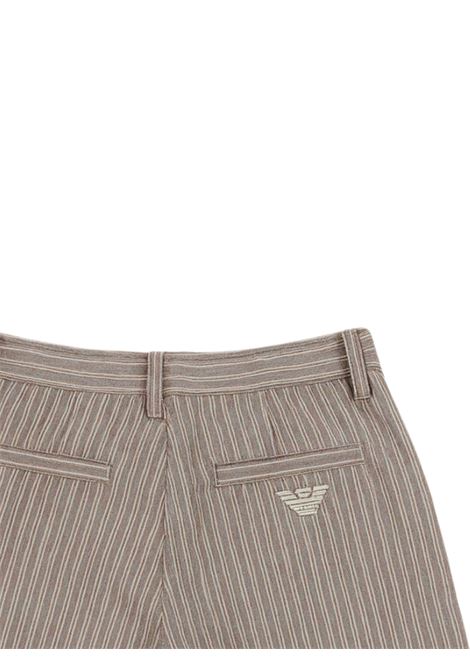 Bermuda bambino sabbia in lino EMPORIO ARMANI | EB000091/MABLU/SABBIA